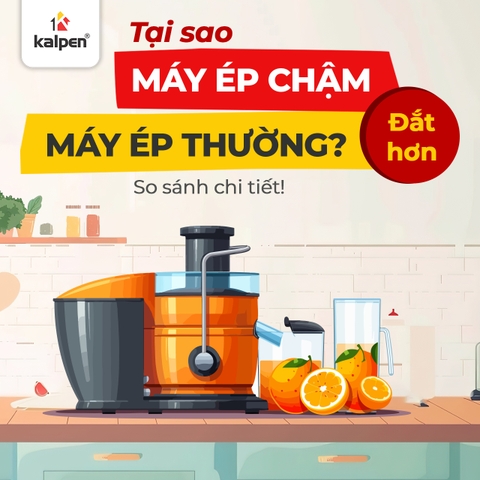 Tại sao máy ép chậm đắt hơn máy ép thường? So sánh chi tiết!