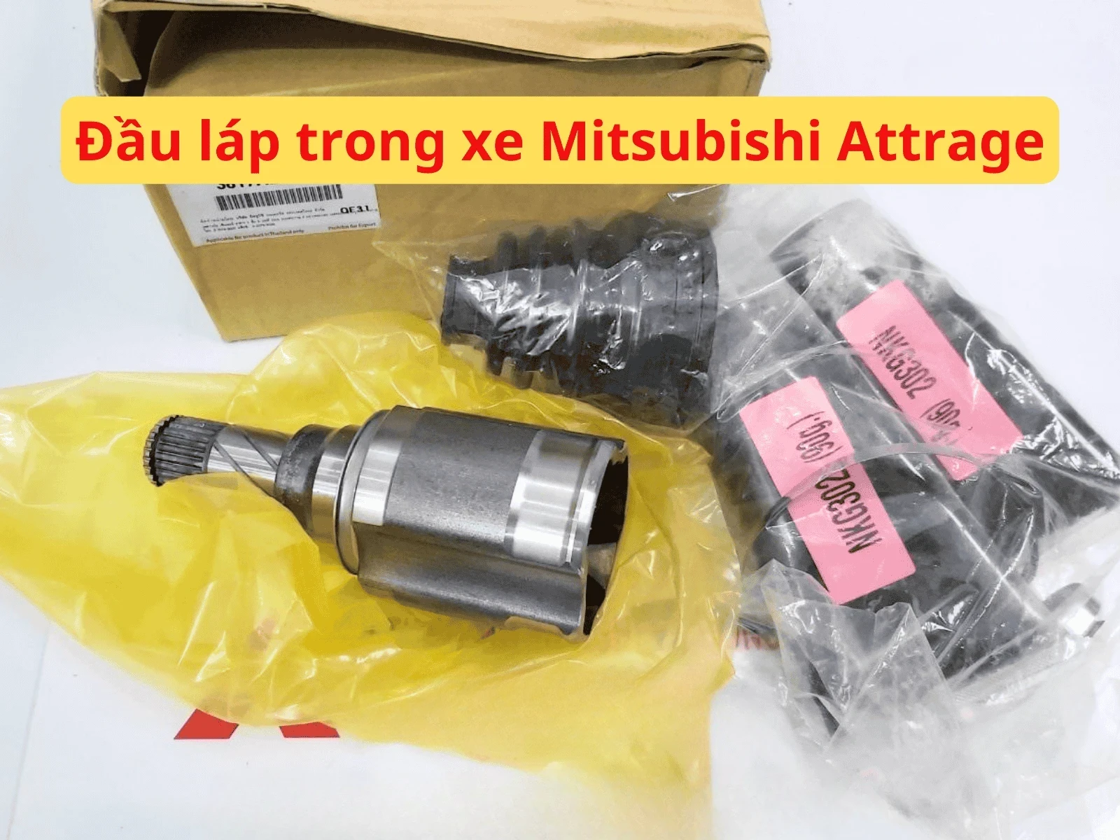 Đầu láp trong xe Mitsubishi Attrage (Hợp kim – Bạc) Mã sp: 3817A206
