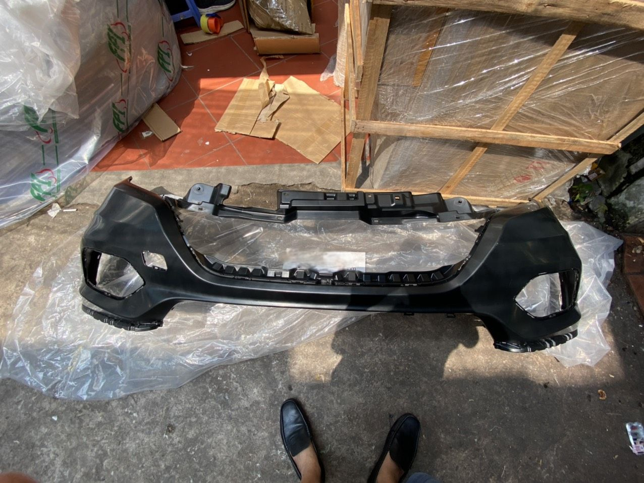 Cản trước xe Honda HRV (Đen – Nhựa)