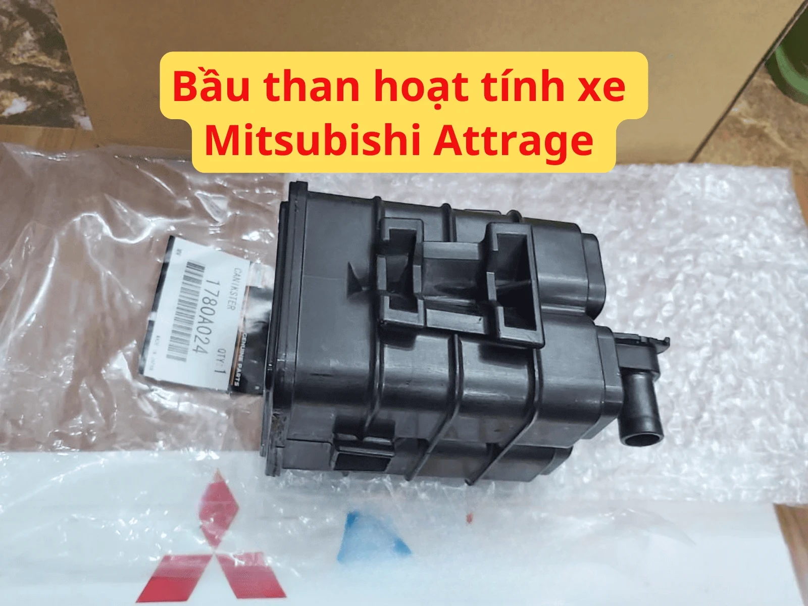 Bầu than hoạt tính xe Mitsubishi Attrage (Nhựa – Đen) Mã sp: 1780A024