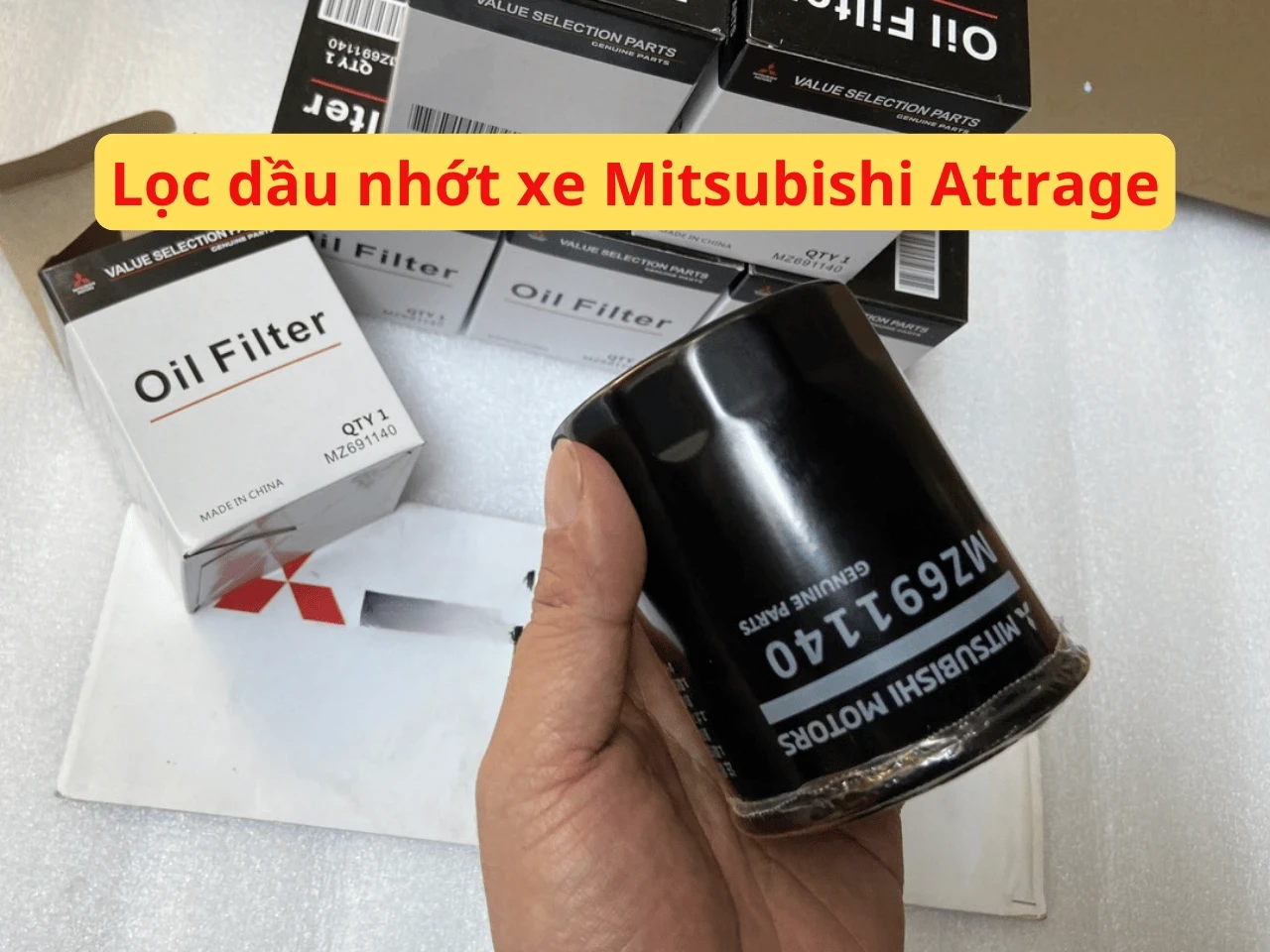 Lọc dầu nhớt động cơ xe Mitsubishi Attrage (Xịn hãng) Mã sp: MZ691140