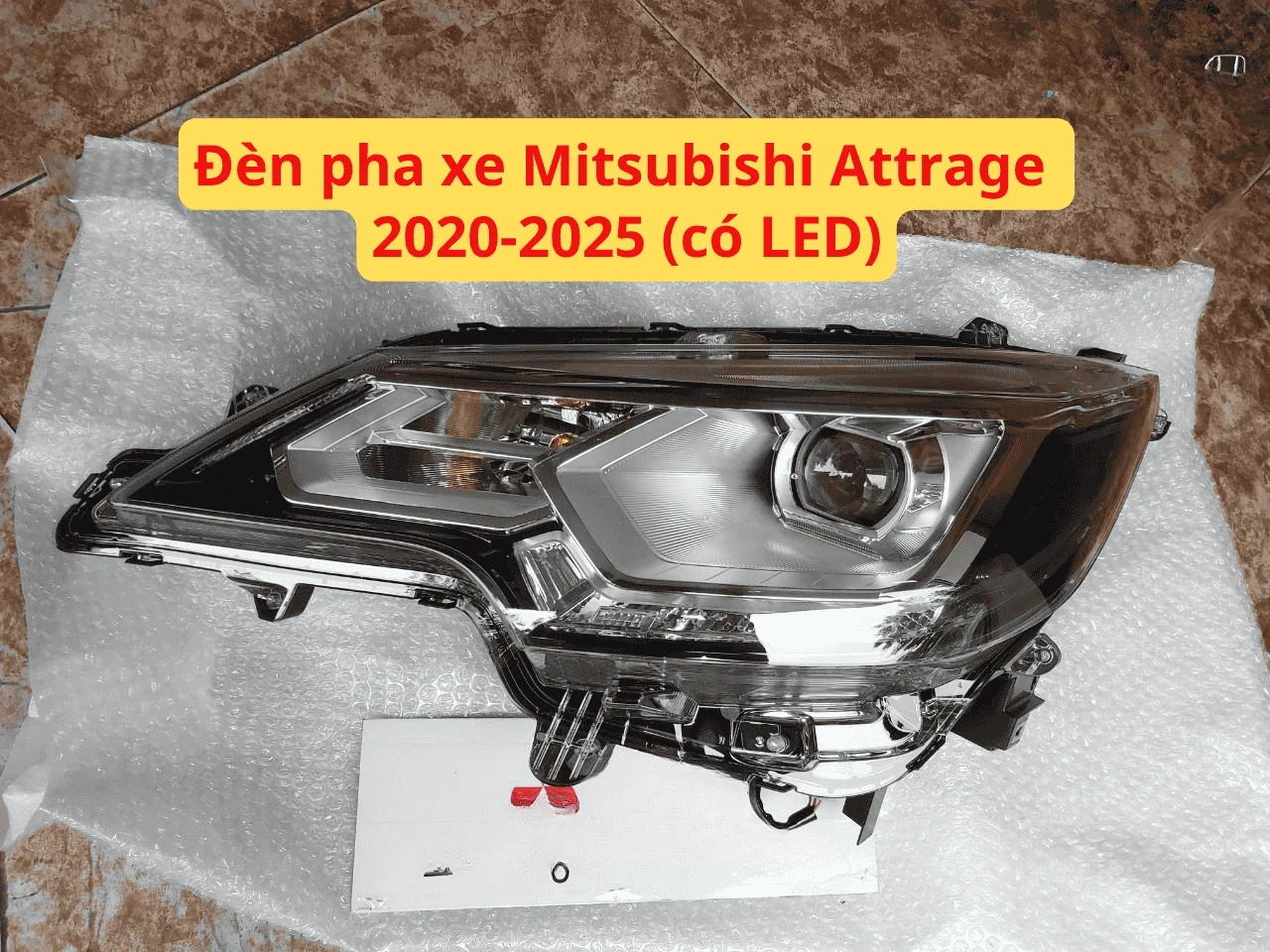 Đèn pha xe Mitsubishi Attrage 2020-2025 (có LED) Mã sp: 8301D453 – 8301D454 – 8301D457 – 8301D458